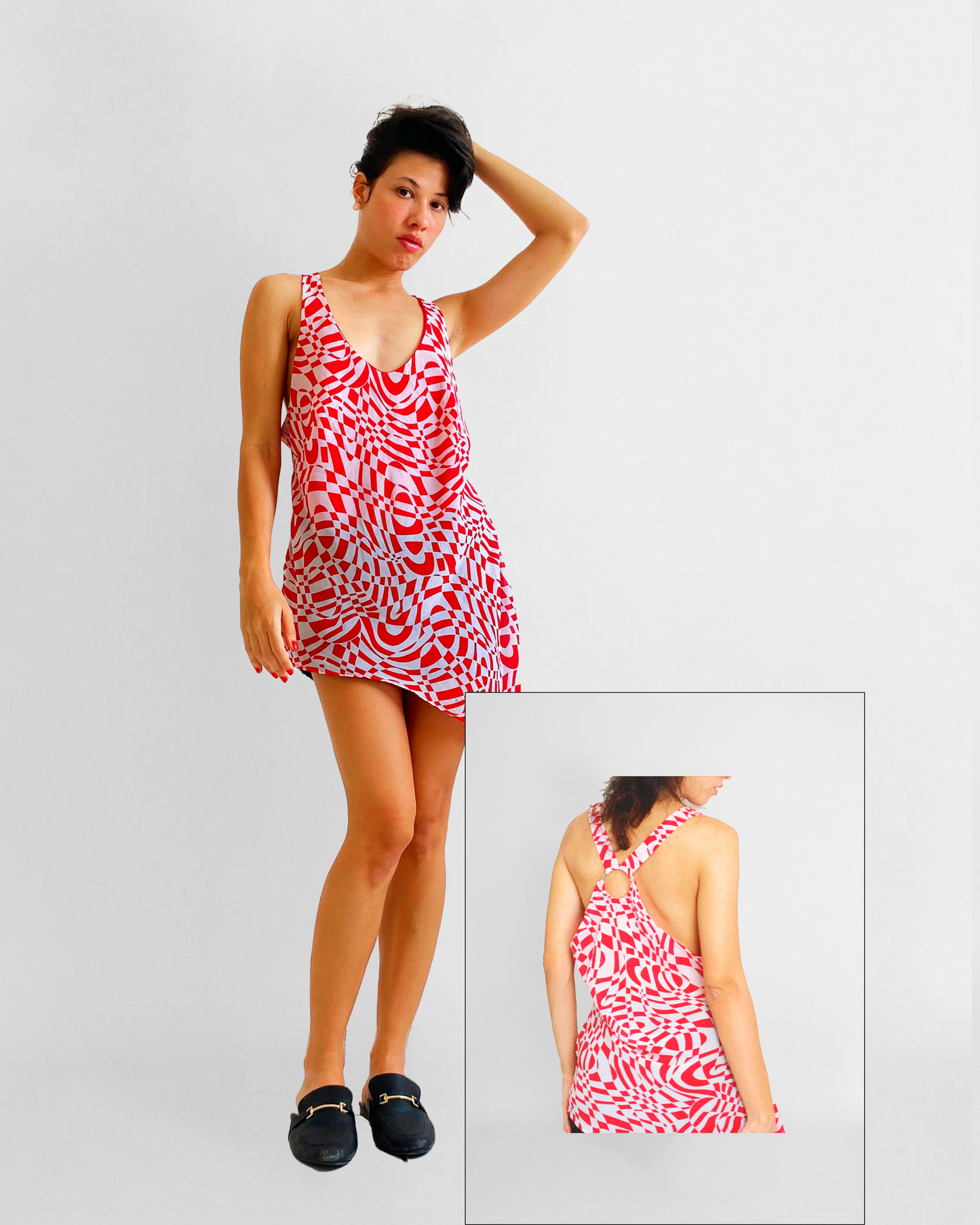Blusa assimétrica 70´s