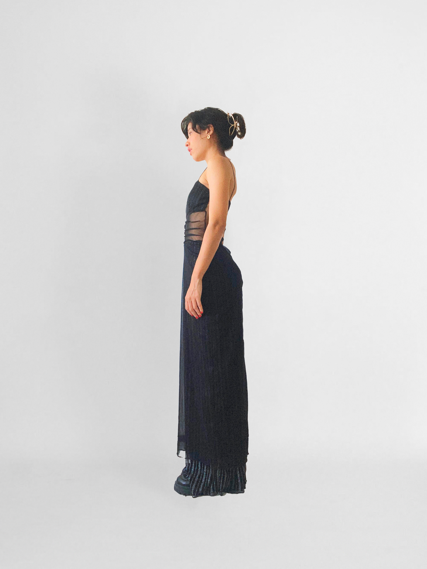 Vestido longo reto
